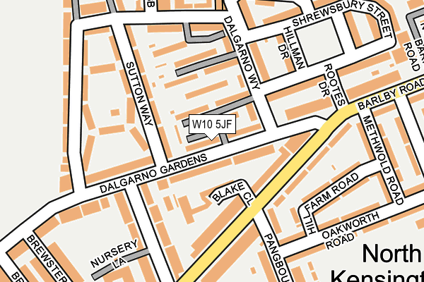 W10 5JF map - OS OpenMap – Local (Ordnance Survey) W10 5JF map - OS OpenMap – Local (Ordnance Survey)