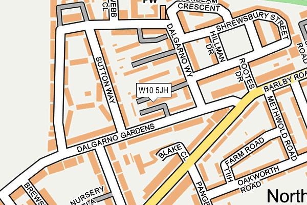 W10 5JH map - OS OpenMap – Local (Ordnance Survey) W10 5JH map - OS OpenMap – Local (Ordnance Survey)