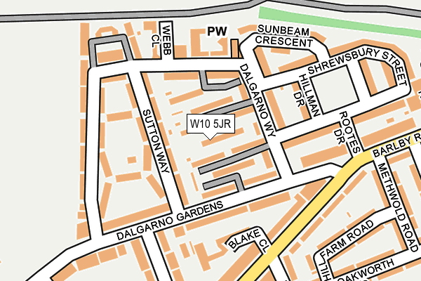 W10 5JR map - OS OpenMap – Local (Ordnance Survey) W10 5JR map - OS OpenMap – Local (Ordnance Survey)