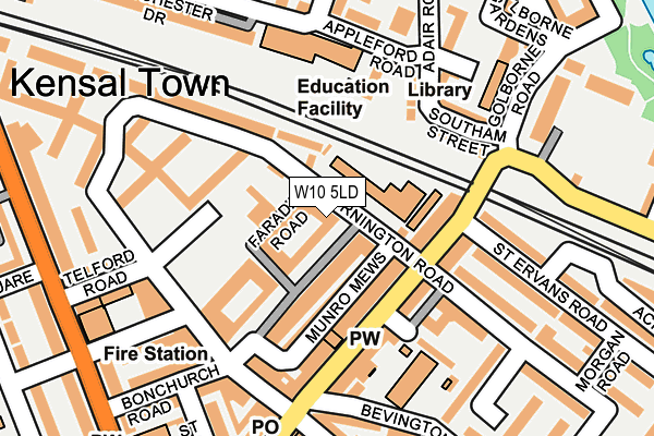 W10 5LD map - OS OpenMap – Local (Ordnance Survey) W10 5LD map - OS OpenMap – Local (Ordnance Survey)
