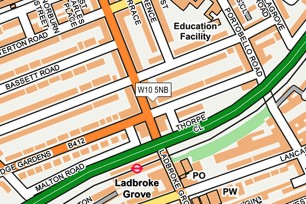 W10 5NB map - OS OpenMap – Local (Ordnance Survey) W10 5NB map - OS OpenMap – Local (Ordnance Survey)