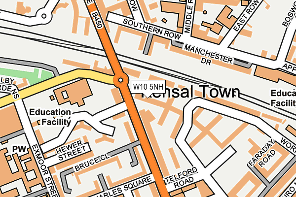 W10 5NH map - OS OpenMap – Local (Ordnance Survey) W10 5NH map - OS OpenMap – Local (Ordnance Survey)