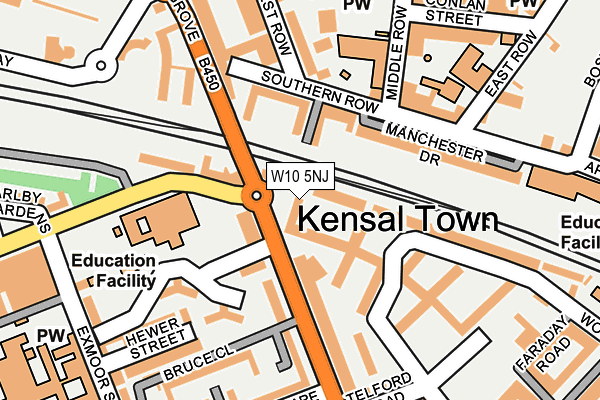 W10 5NJ map - OS OpenMap – Local (Ordnance Survey) W10 5NJ map - OS OpenMap – Local (Ordnance Survey)