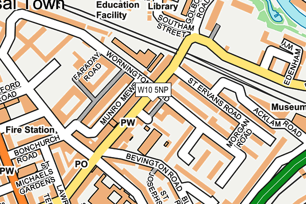 W10 5NP map - OS OpenMap – Local (Ordnance Survey) W10 5NP map - OS OpenMap – Local (Ordnance Survey)