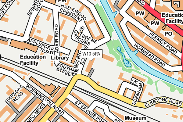 W10 5PA map - OS OpenMap – Local (Ordnance Survey) W10 5PA map - OS OpenMap – Local (Ordnance Survey)