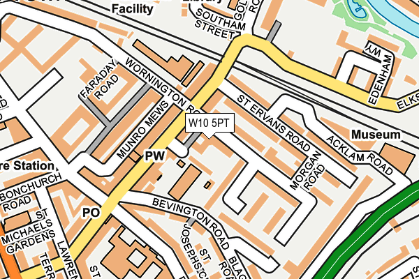 W10 5PT map - OS OpenMap – Local (Ordnance Survey) W10 5PT map - OS OpenMap – Local (Ordnance Survey)