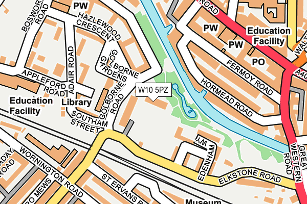 W10 5PZ map - OS OpenMap – Local (Ordnance Survey) W10 5PZ map - OS OpenMap – Local (Ordnance Survey)