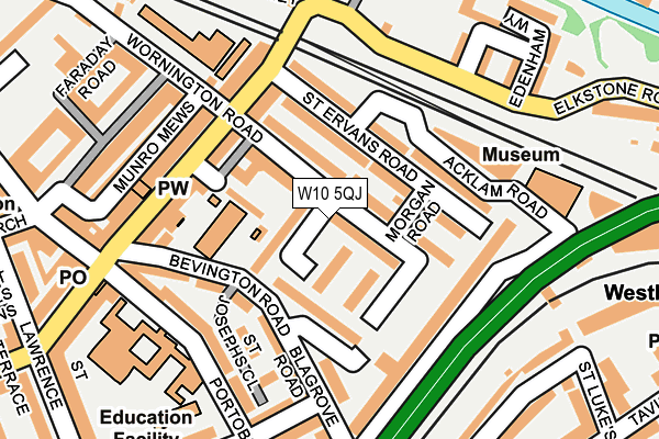 W10 5QJ map - OS OpenMap – Local (Ordnance Survey) W10 5QJ map - OS OpenMap – Local (Ordnance Survey)