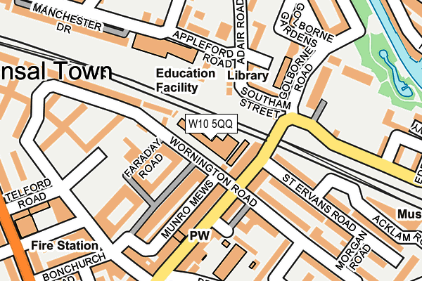 W10 5QQ map - OS OpenMap – Local (Ordnance Survey) W10 5QQ map - OS OpenMap – Local (Ordnance Survey)