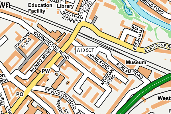 W10 5QT map - OS OpenMap – Local (Ordnance Survey) W10 5QT map - OS OpenMap – Local (Ordnance Survey)