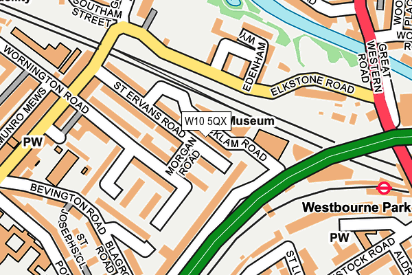 W10 5QX map - OS OpenMap – Local (Ordnance Survey) W10 5QX map - OS OpenMap – Local (Ordnance Survey)