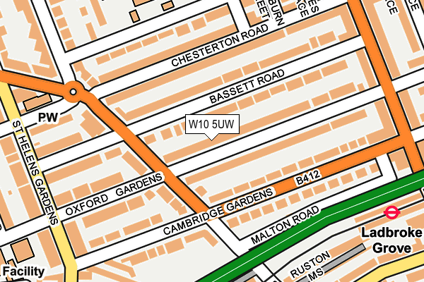 W10 5UW map - OS OpenMap – Local (Ordnance Survey) W10 5UW map - OS OpenMap – Local (Ordnance Survey)
