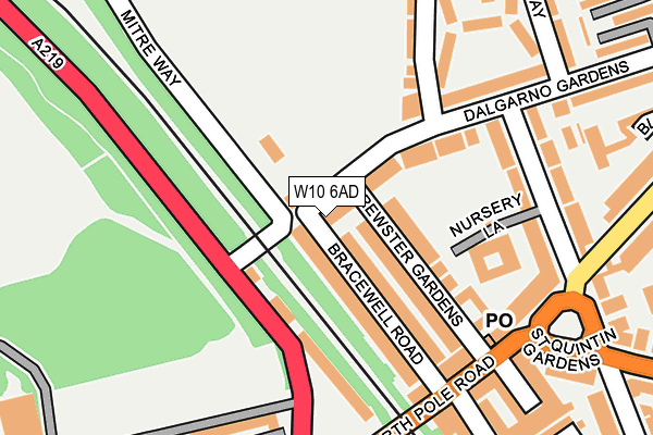 W10 6AD map - OS OpenMap – Local (Ordnance Survey) W10 6AD map - OS OpenMap – Local (Ordnance Survey)