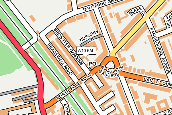 W10 6AL map - OS OpenMap – Local (Ordnance Survey) W10 6AL map - OS OpenMap – Local (Ordnance Survey)