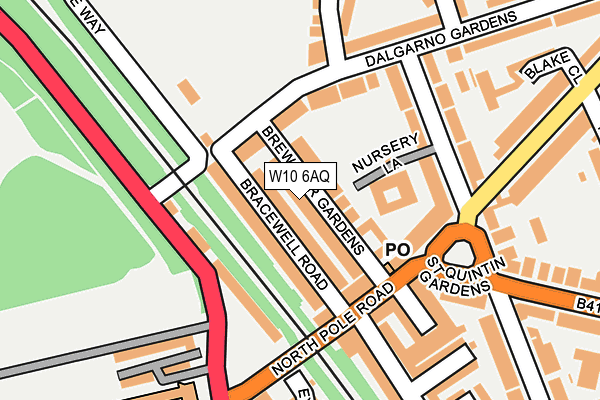 W10 6AQ map - OS OpenMap – Local (Ordnance Survey) W10 6AQ map - OS OpenMap – Local (Ordnance Survey)