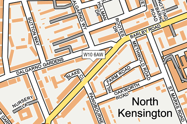 W10 6AW map - OS OpenMap – Local (Ordnance Survey) W10 6AW map - OS OpenMap – Local (Ordnance Survey)