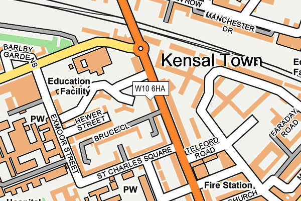 W10 6HA map - OS OpenMap – Local (Ordnance Survey) W10 6HA map - OS OpenMap – Local (Ordnance Survey)
