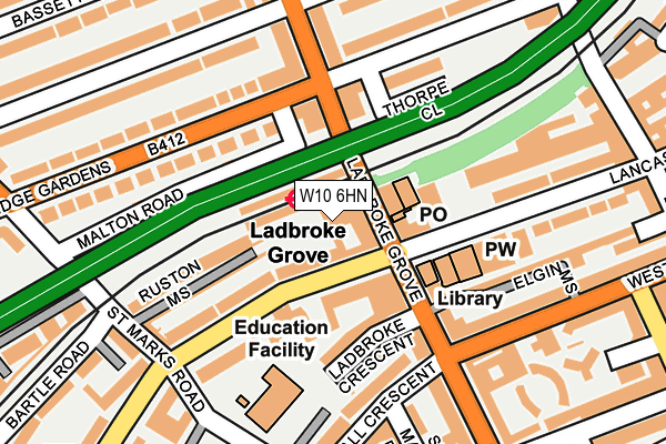 W10 6HN map - OS OpenMap – Local (Ordnance Survey) W10 6HN map - OS OpenMap – Local (Ordnance Survey)