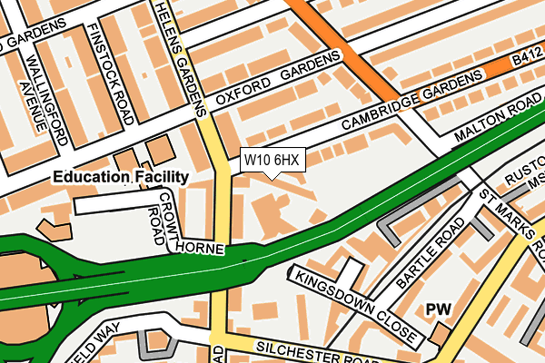 W10 6HX map - OS OpenMap – Local (Ordnance Survey) W10 6HX map - OS OpenMap – Local (Ordnance Survey)