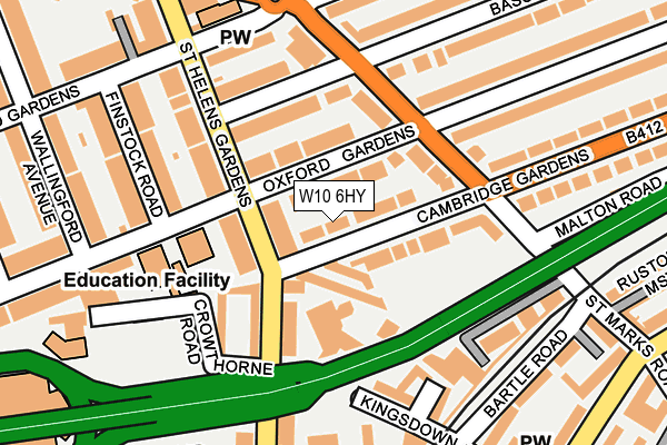 W10 6HY map - OS OpenMap – Local (Ordnance Survey) W10 6HY map - OS OpenMap – Local (Ordnance Survey)