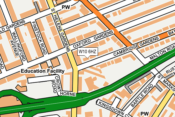 W10 6HZ map - OS OpenMap – Local (Ordnance Survey) W10 6HZ map - OS OpenMap – Local (Ordnance Survey)