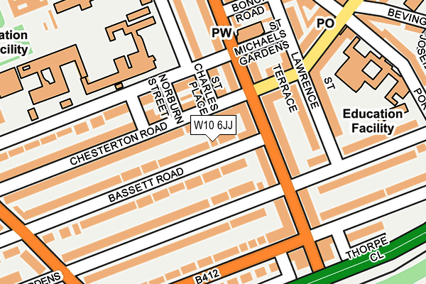 W10 6JJ map - OS OpenMap – Local (Ordnance Survey) W10 6JJ map - OS OpenMap – Local (Ordnance Survey)