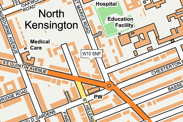 W10 6NP map - OS OpenMap – Local (Ordnance Survey) W10 6NP map - OS OpenMap – Local (Ordnance Survey)