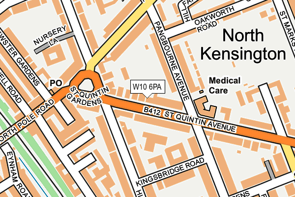 W10 6PA map - OS OpenMap – Local (Ordnance Survey) W10 6PA map - OS OpenMap – Local (Ordnance Survey)