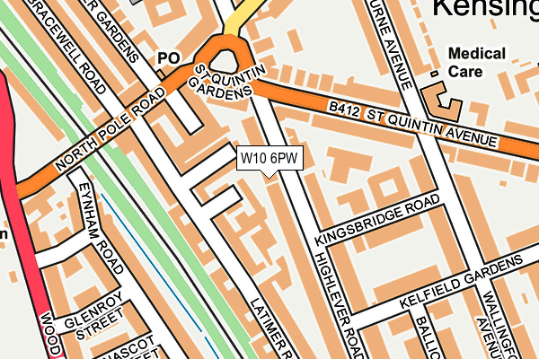 W10 6PW map - OS OpenMap – Local (Ordnance Survey) W10 6PW map - OS OpenMap – Local (Ordnance Survey)