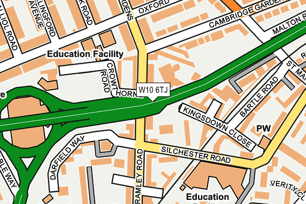 W10 6TJ map - OS OpenMap – Local (Ordnance Survey) W10 6TJ map - OS OpenMap – Local (Ordnance Survey)