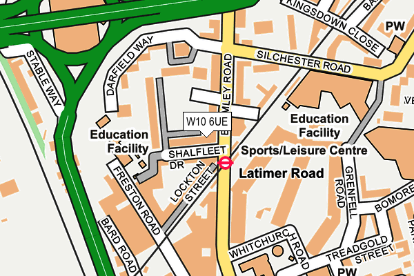 W10 6UE map - OS OpenMap – Local (Ordnance Survey) W10 6UE map - OS OpenMap – Local (Ordnance Survey)