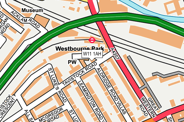 W11 1AH map - OS OpenMap – Local (Ordnance Survey) W11 1AH map - OS OpenMap – Local (Ordnance Survey)