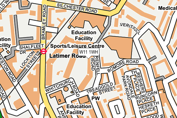 W11 1WH map - OS OpenMap – Local (Ordnance Survey) W11 1WH map - OS OpenMap – Local (Ordnance Survey)
