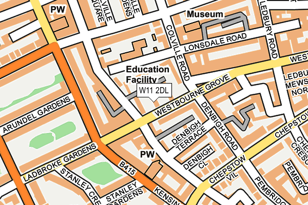 W11 2DL map - OS OpenMap – Local (Ordnance Survey) W11 2DL map - OS OpenMap – Local (Ordnance Survey)
