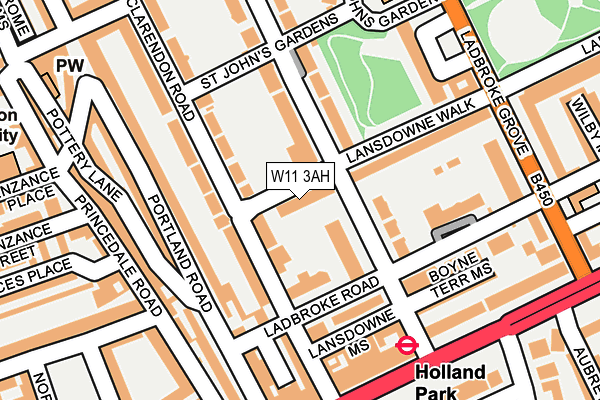 W11 3AH map - OS OpenMap – Local (Ordnance Survey) W11 3AH map - OS OpenMap – Local (Ordnance Survey)