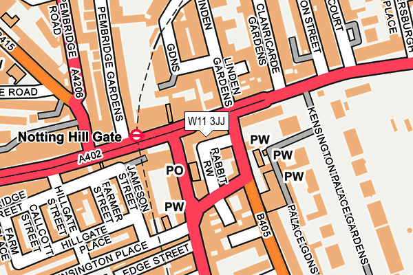W11 3JJ map - OS OpenMap – Local (Ordnance Survey) W11 3JJ map - OS OpenMap – Local (Ordnance Survey)