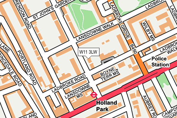 W11 3LW map - OS OpenMap – Local (Ordnance Survey) W11 3LW map - OS OpenMap – Local (Ordnance Survey)