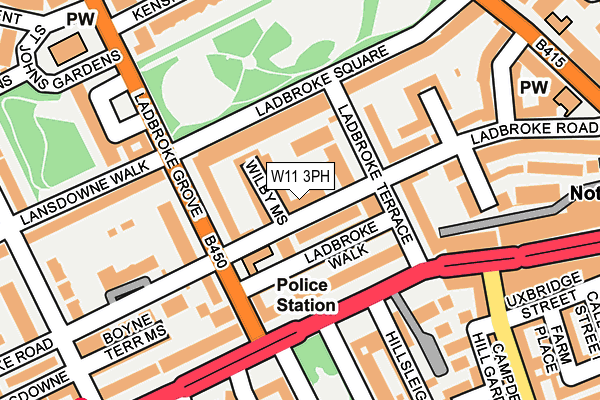 W11 3PH map - OS OpenMap – Local (Ordnance Survey) W11 3PH map - OS OpenMap – Local (Ordnance Survey)