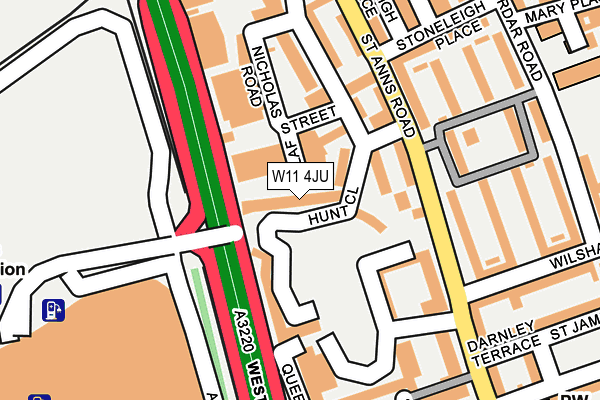 W11 4JU map - OS OpenMap – Local (Ordnance Survey) W11 4JU map - OS OpenMap – Local (Ordnance Survey)