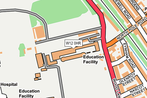 W12 0HR map - OS OpenMap – Local (Ordnance Survey) W12 0HR map - OS OpenMap – Local (Ordnance Survey)