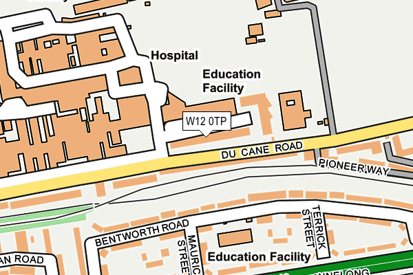 W12 0TP map - OS OpenMap – Local (Ordnance Survey)