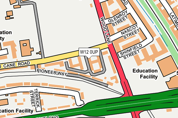 W12 0UP map - OS OpenMap – Local (Ordnance Survey) W12 0UP map - OS OpenMap – Local (Ordnance Survey)