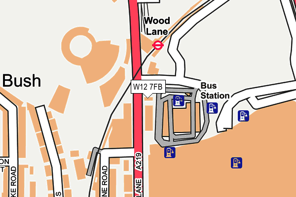 W12 7FB map - OS OpenMap – Local (Ordnance Survey) W12 7FB map - OS OpenMap – Local (Ordnance Survey)