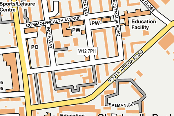W12 7PH map - OS OpenMap – Local (Ordnance Survey) W12 7PH map - OS OpenMap – Local (Ordnance Survey)
