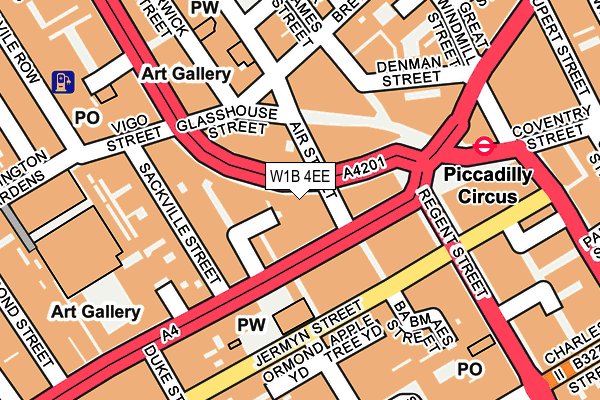 W1B 4EE map - OS OpenMap – Local (Ordnance Survey) W1B 4EE map - OS OpenMap – Local (Ordnance Survey)