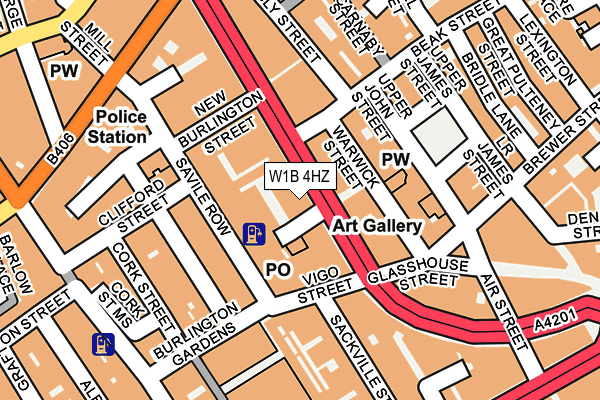 W1B 4HZ map - OS OpenMap – Local (Ordnance Survey) W1B 4HZ map - OS OpenMap – Local (Ordnance Survey)