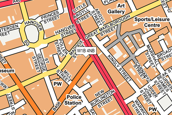 W1B 4NB map - OS OpenMap – Local (Ordnance Survey) W1B 4NB map - OS OpenMap – Local (Ordnance Survey)