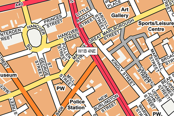 W1B 4NE map - OS OpenMap – Local (Ordnance Survey) W1B 4NE map - OS OpenMap – Local (Ordnance Survey)