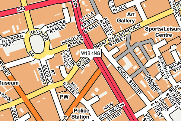 W1B 4NG map - OS OpenMap – Local (Ordnance Survey) W1B 4NG map - OS OpenMap – Local (Ordnance Survey)