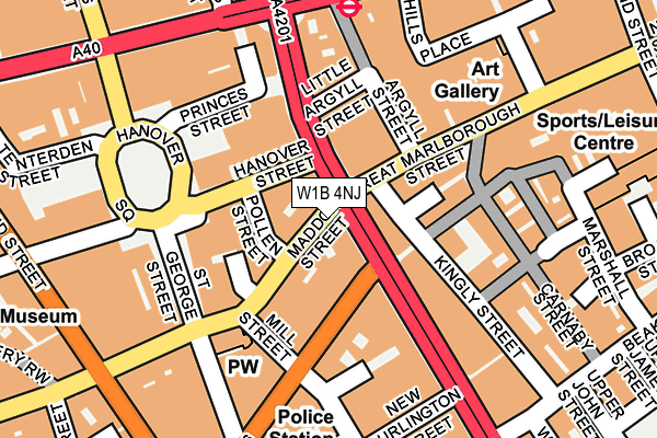 W1B 4NJ map - OS OpenMap – Local (Ordnance Survey) W1B 4NJ map - OS OpenMap – Local (Ordnance Survey)